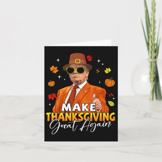 Maak Thanksgiving weer geweldig Herfst Herfst Herf Kaart (Voorkant)
