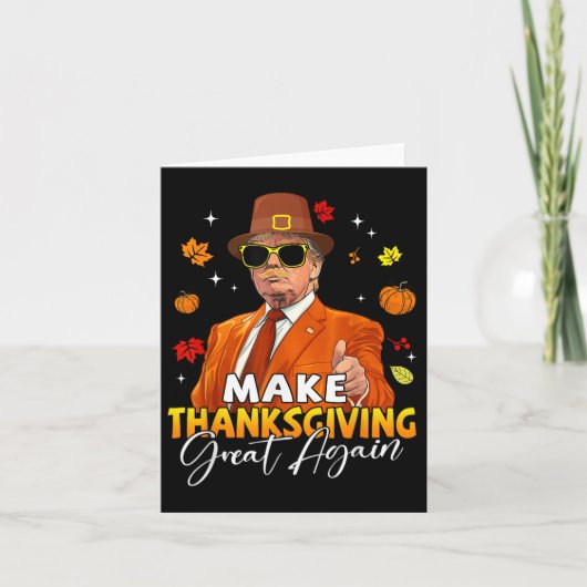 Maak Thanksgiving weer geweldig Herfst Herfst Herf Kaart (Voorkant)