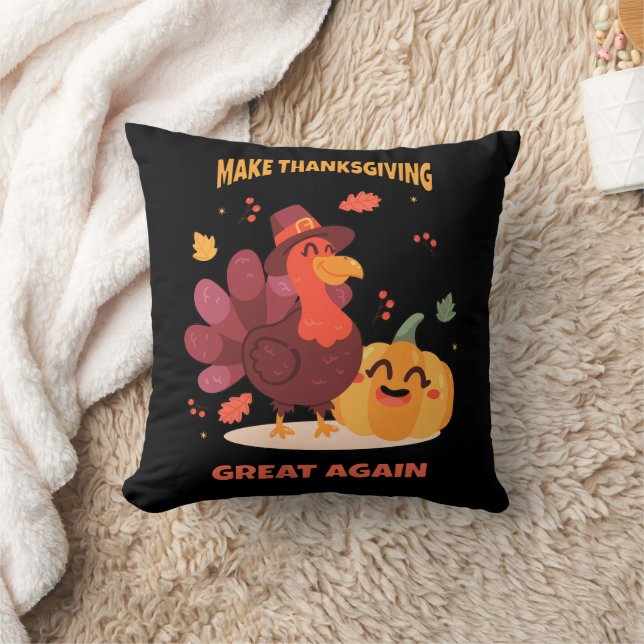 Maak Thanksgiving weer geweldig Kussen (Deken)