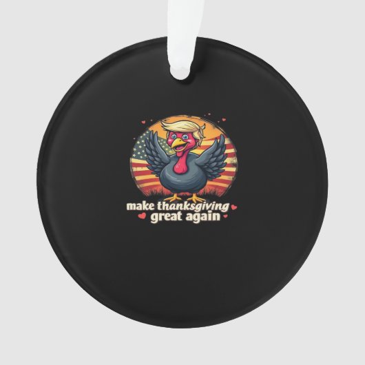 Maak Thanksgiving weer geweldig Thanksgiving Class Ornament (voorkant)