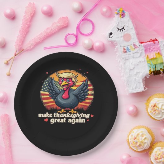 Maak Thanksgiving weer geweldig Thanksgiving Class Papieren Bordje (Feest)