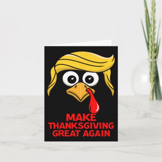 Maak Thanksgiving weer geweldig, Trump Turkije gra Kaart (Voorkant)