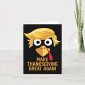 Maak Thanksgiving weer geweldig, Trump Turkije gra Kaart (Voorkant)