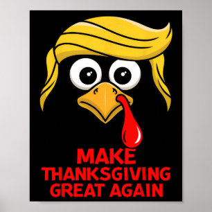 Maak Thanksgiving weer geweldig, Trump Turkije gra Poster