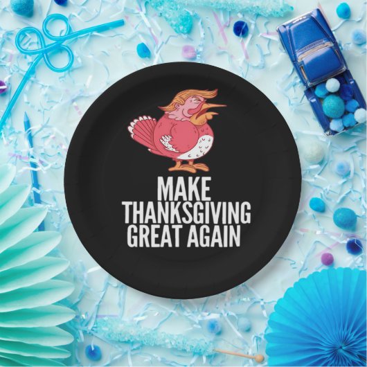 Maak Thanksgiving weer geweldig Trumpkin - Basic P Papieren Bordje (Feest)