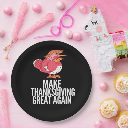 Maak Thanksgiving weer geweldig Trumpkin - Basic P Papieren Bordje (Feest)