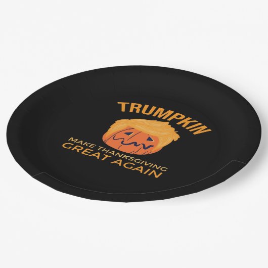 Maak Thanksgiving weer geweldig Trumpkin Boxy Papieren Bordje (Gekanteld)