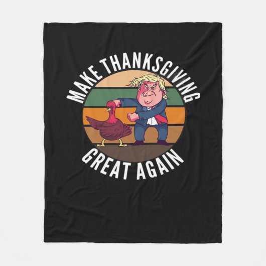 Maak Thanksgiving weer geweldig Trumpkin - Funny T Fleece Deken (Voorkant)