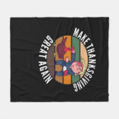 Maak Thanksgiving weer geweldig Trumpkin - Funny T Fleece Deken (Voorkant (Horizontaal))