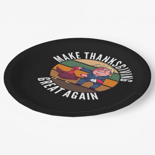 Maak Thanksgiving weer geweldig Trumpkin - Funny T Papieren Bordje (Gekanteld)