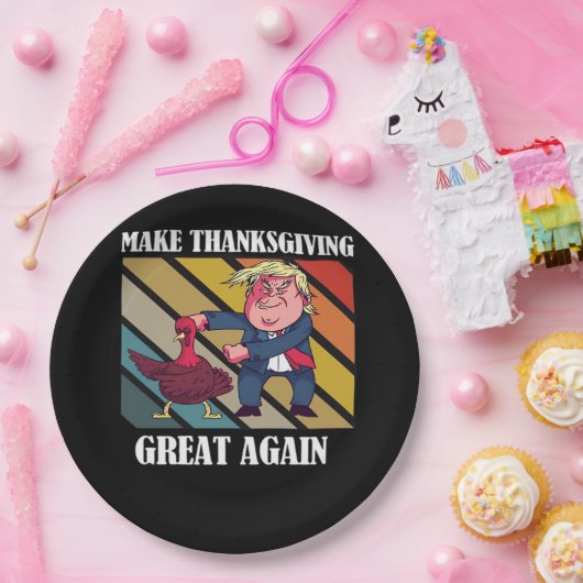 Maak Thanksgiving weer geweldig Trumpkin - Sloth & Papieren Bordje (Feest)