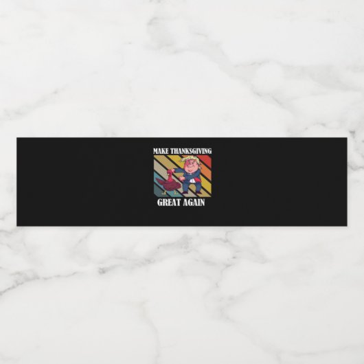 Maak Thanksgiving weer geweldig Trumpkin - Sloth & Waterfles Etiket (Enkel label)