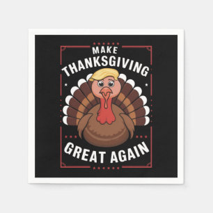 Maak Thanksgiving weer Groot Amerika Trump Turkije Servet