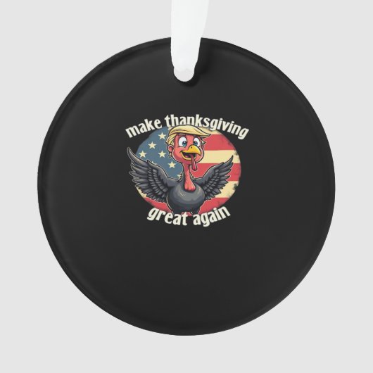 Maak Thanksgiving weer groot Thanksgiving Ornament (voorkant)