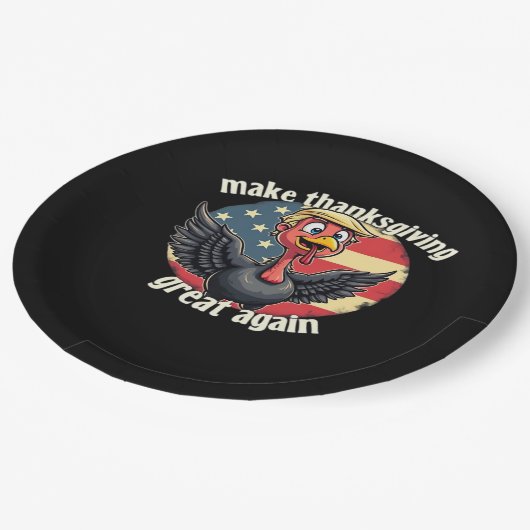 Maak Thanksgiving weer groot Thanksgiving Papieren Bordje (Gekanteld)
