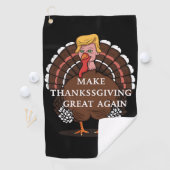 Maak Thanksgiving weer groot Trump Turkije 2024 Golfhanddoek (Insitu)