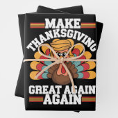 Maak Thanksgiving weer groot Trump Turkije 2024 Inpakpapier Vel (In situ)