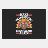 Maak Thanksgiving weer groot Trump Turkije 2024 Inpakpapier Vel (Voorkant)