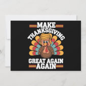 Maak Thanksgiving weer groot Trump Turkije 2024 Kaart (Voorkant)