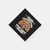 Maak Thanksgiving weer groot Trump Turkije 2024 Servet (Hoek)