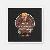 Maak Thanksgiving weer groot Trump Turkije 2024 Servet (Voorkant)