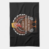 Maak Thanksgiving weer groot Trump Turkije 2024 Theedoek (Verticaal)