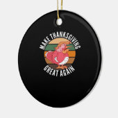 Maak Thanksgiving weer groot Trumpkin – Hallowee Keramisch Ornament (Links)