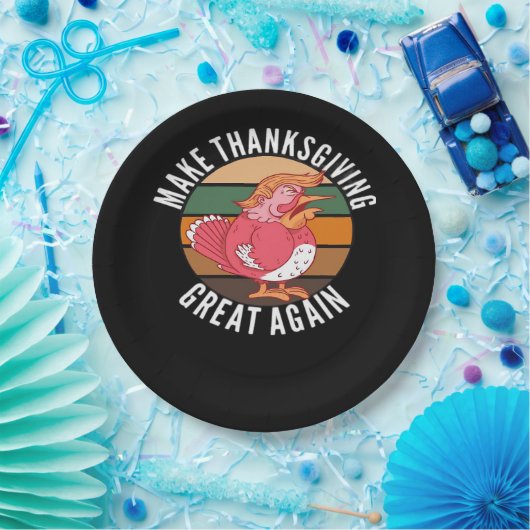Maak Thanksgiving weer groot Trumpkin – Hallowee Papieren Bordje (Feest)