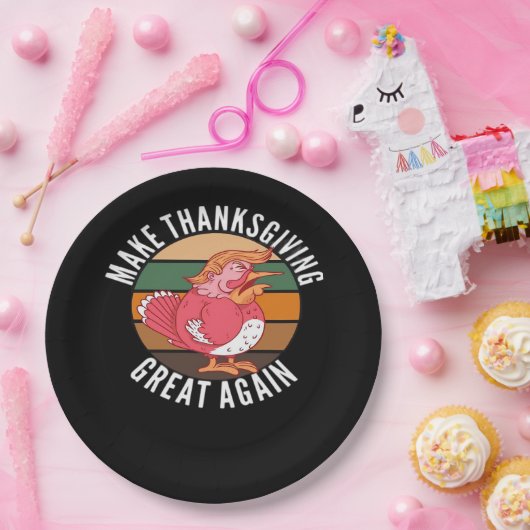 Maak Thanksgiving weer groot Trumpkin – Hallowee Papieren Bordje (Feest)