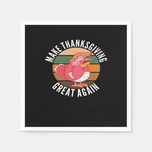 Maak Thanksgiving weer groot Trumpkin – Hallowee Servet (Voorkant)