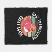 Maak Thanksgiving weer groot Trumpkin – Politiek Fleece Deken (Voorkant (Horizontaal))