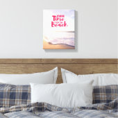 Maak tijd voor het strand canvas afdruk (Insitu (Slaapkamer))