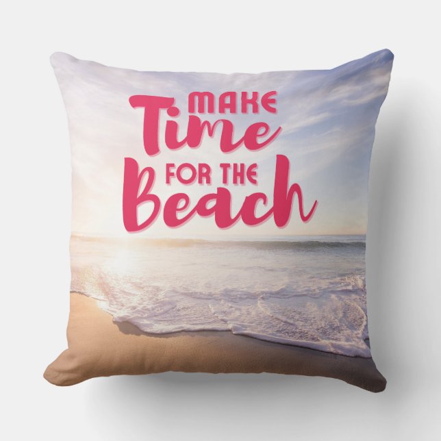 Maak tijd voor het strand kussen (Voorkant)