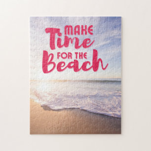 Maak tijd voor het strand legpuzzel