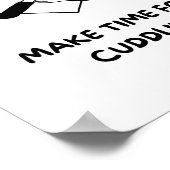 MAAK TIJD VOOR KNUFFELEN Liefde quotes Poster (Hoek)