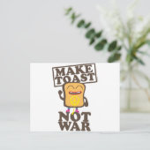 Maak toast geen oorlog briefkaart (Staand voorkant)