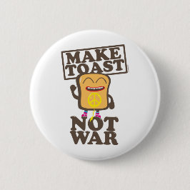 Maak toast geen oorlog ronde button 5,7 cm