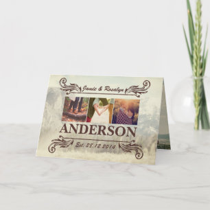 Maak tot Uw Eigen Heup Retro Collage van het Paar Kaart