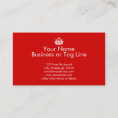 Maak tot Uw Eigen Levensonderhoud Kalm Gezegde Visitekaartje (Achterkant)