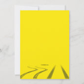 Maak Tracks Foto Verjaardagsfeest Kaart (Achterkant)