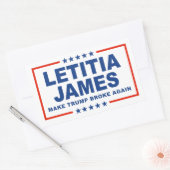 Maak Trump weer kapot - Letitia James Rechthoekige Sticker (Envelop)