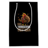Maak Turkije weer groot Grappige Thanksgiving Trum Medium Cadeauzakje