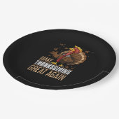 Maak Turkije weer groot Grappige Thanksgiving Trum Papieren Bordje (Gekanteld)