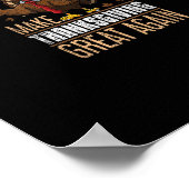 Maak Turkije weer groot Grappige Thanksgiving Trum Poster (Hoek)