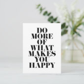 Maak u tevreden Minimale Motivatie Citaat Briefkaart (Staand voorkant)