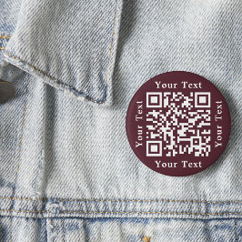 Maak URL van bedrijfswebsite of scan om QR-code te Ronde Button 5,7 Cm