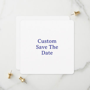 Maak uw aangepaste 5.25" x 5.25" afgerond save the date