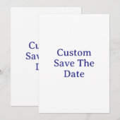 Maak uw aangepaste 5" x 7" Save The Date kaart (Voorkant / Achterkant)