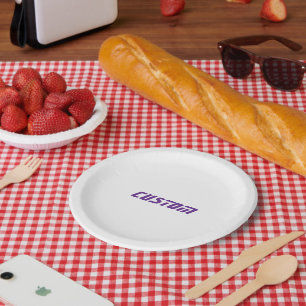 Maak Uw Aangepaste 7" Ronde Papieren Bord