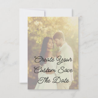 Maak uw aangepaste Save The Date RSVP Kaartje